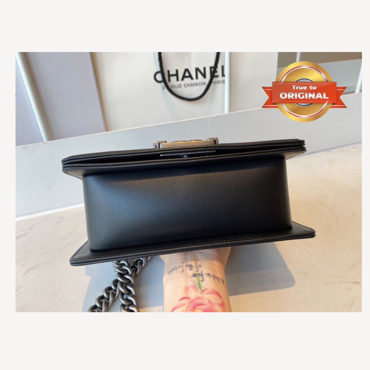 [True-to-ORIGINAL] Chanel Mini Classic Flapbag Black For Women 20cm/7.9 in
